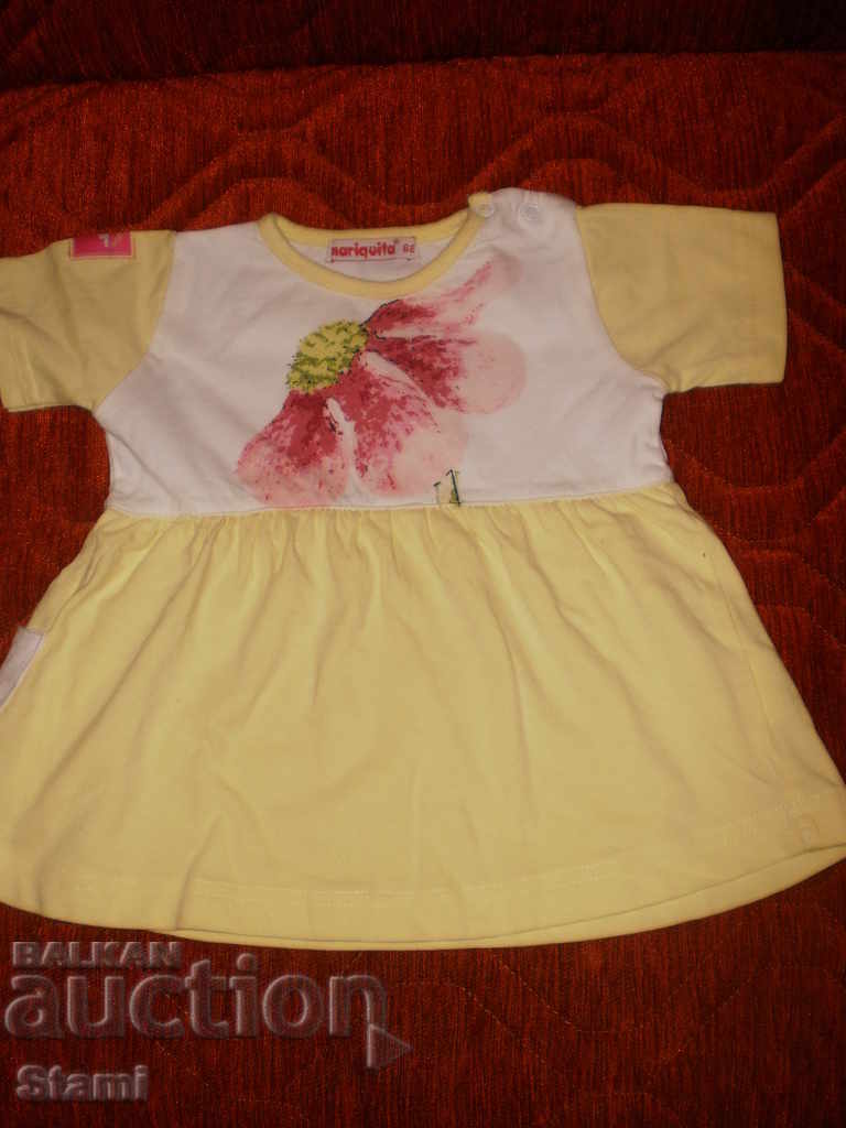 Auction MARIQUITA short sleeve baby girl dress size 68 Auction MARIQUITA short sleeve baby girl dress size 68