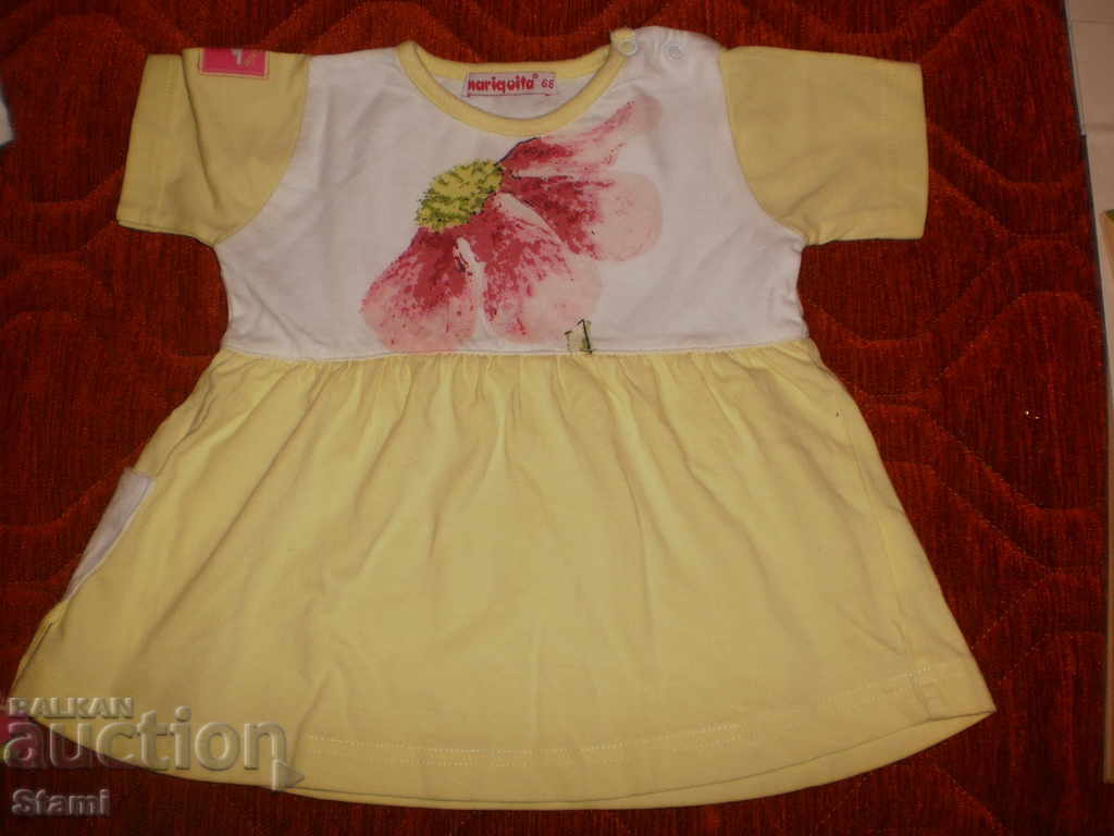 MARIQUITA short sleeve baby girl dress size 68