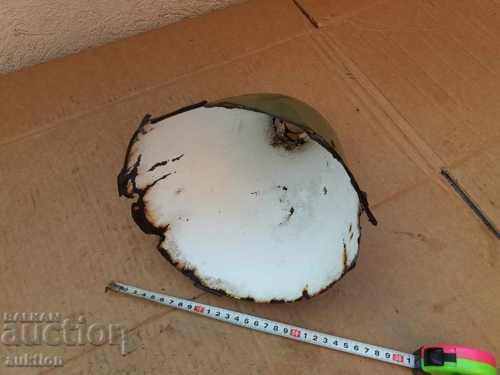 ENAMELED SOC. VINTAGE LAMP, LAMPION - 5