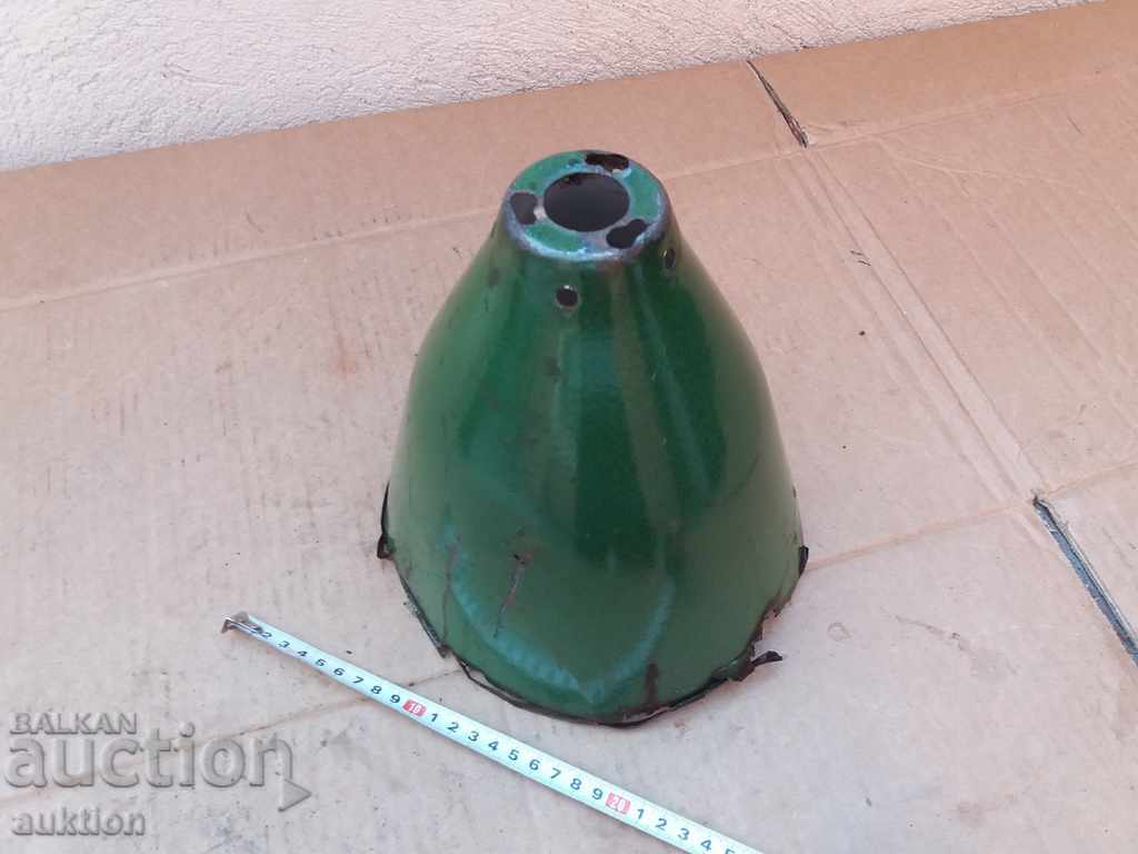 ENAMELED SOC. VINTAGE LAMP, LAMPION - 7