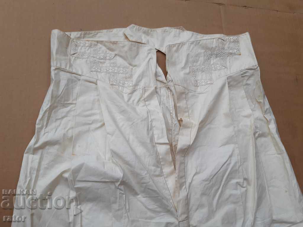 Old white embroidered underpants - 100 years old, folk costume with price 15.99 BGN | € 8.18 Old white embroidered underpants - 100 years old, folk costume with price 15.99 BGN | € 8.18