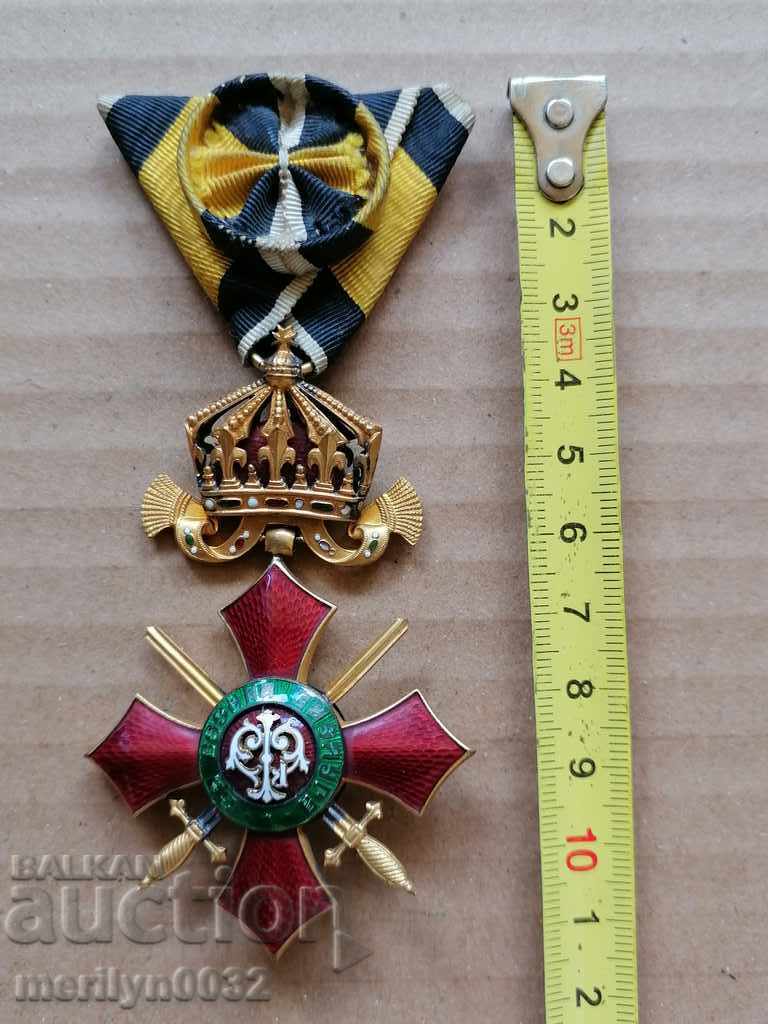 Delivery of Order For Military Merit 4th degree Kingdom of Bulgaria ribbon Delivery of Order For Military Merit 4th degree Kingdom of Bulgaria ribbon