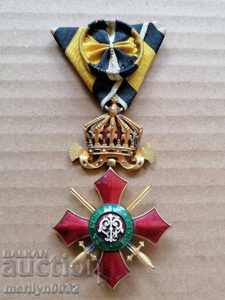 Panglică Ordinul pentru Meritul Militar gradul IV Regatul Bulgariei