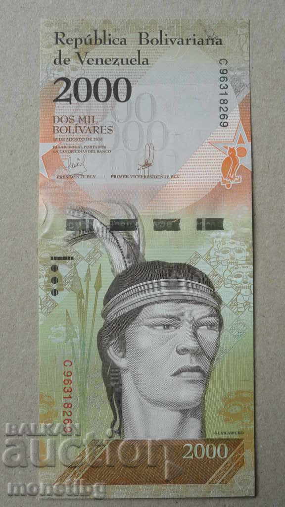 Venezuela 2016 - 2000 bolivars UNC - 5 Venezuela 2016 - 2000 bolivars UNC - 5