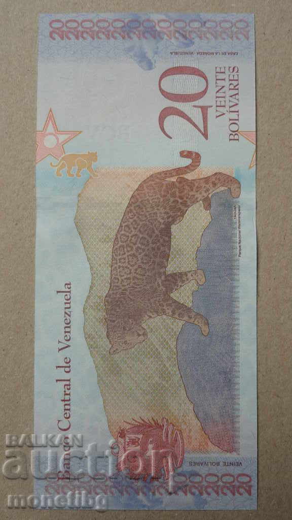 Livrarea Venezuela 2018 - 20 bolivari UNC