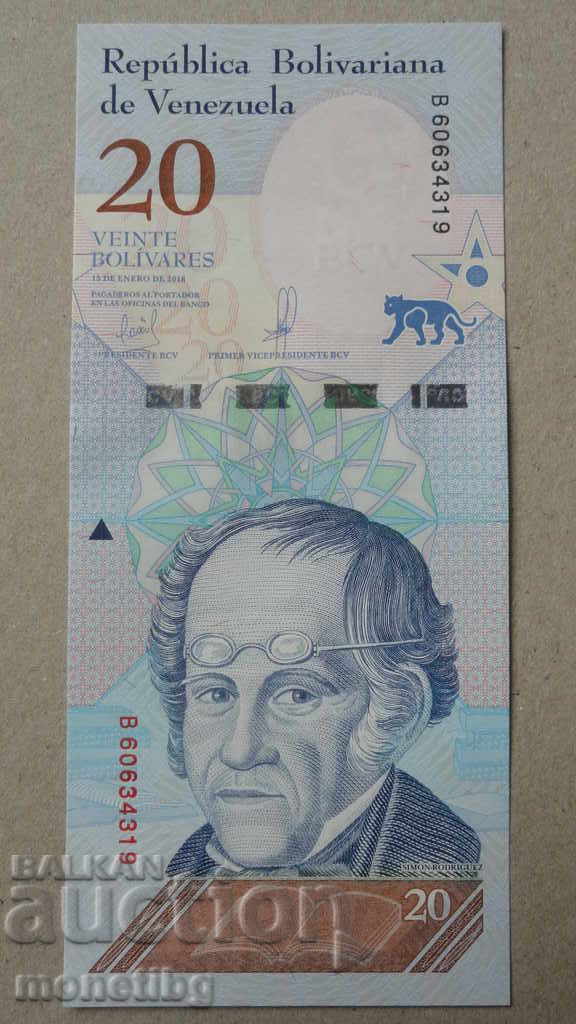 Venezuela 2018 - 20 bolivars UNC - 5 Venezuela 2018 - 20 bolivars UNC - 5