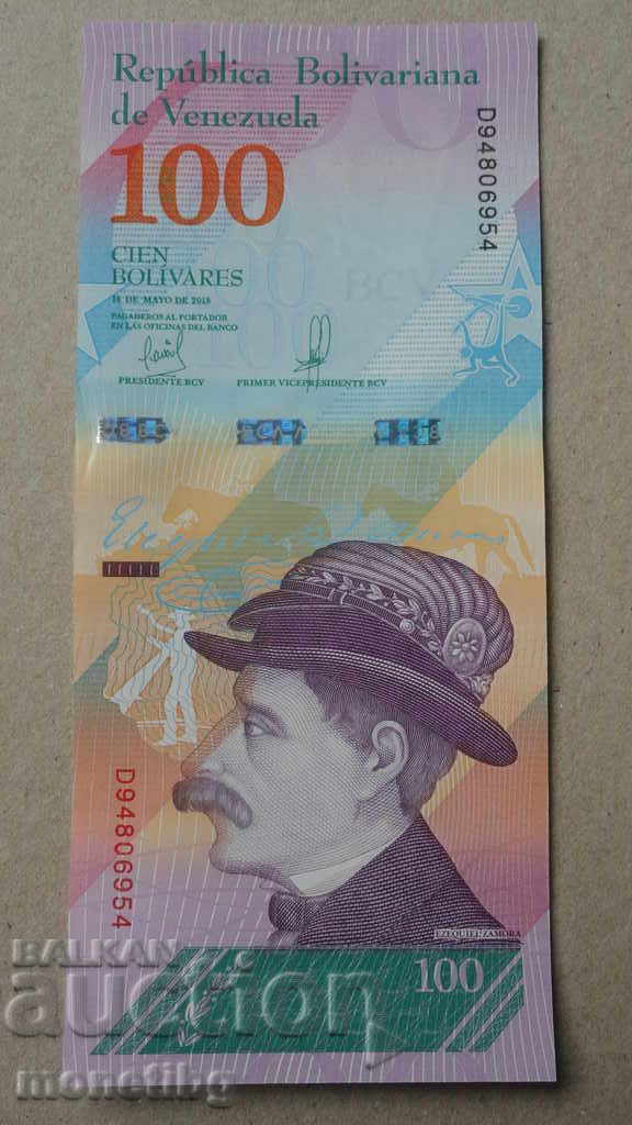 Venezuela 2018 - 100 bolivars UNC - 5 Venezuela 2018 - 100 bolivars UNC - 5