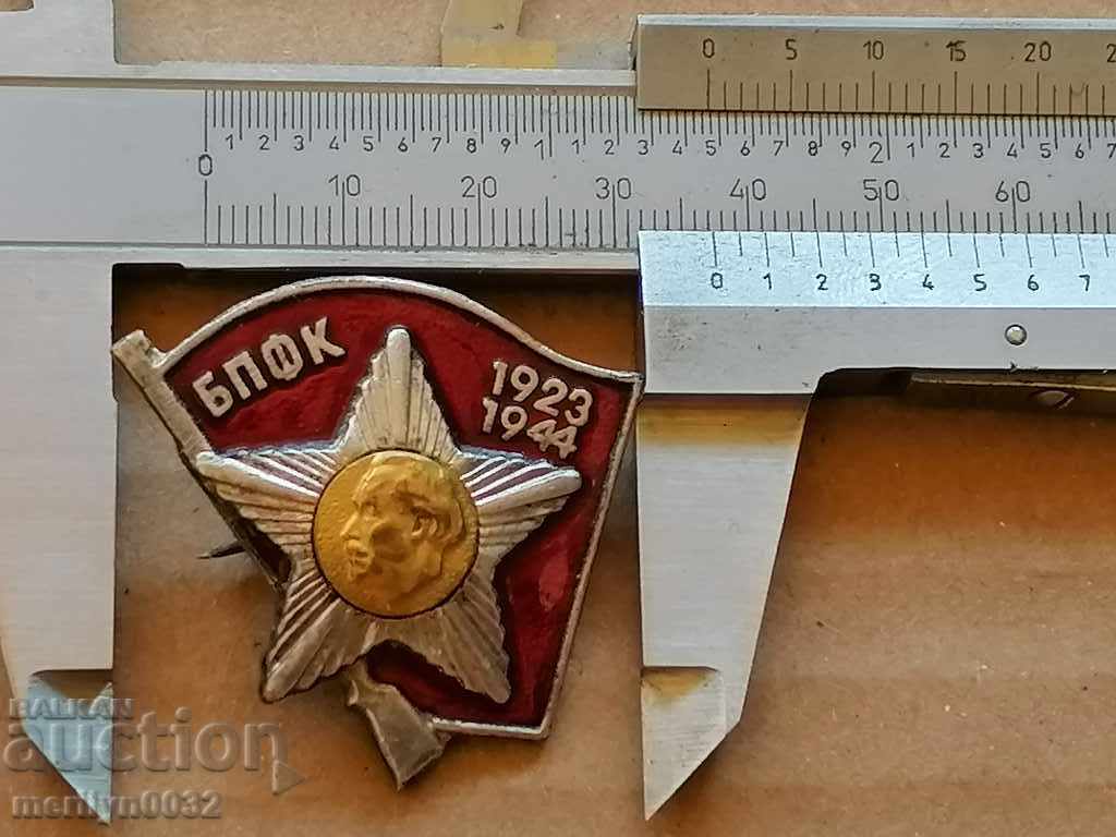 Delivery of Badge active fighter against fascism badge