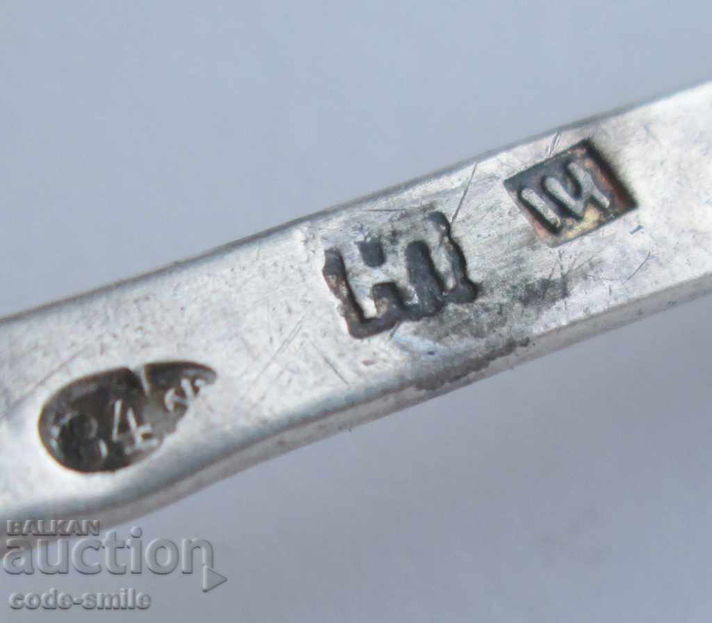 Old silver spoon engravings silver 84 from the Russian Empire - 5 Old silver spoon engravings silver 84 from the Russian Empire - 5
