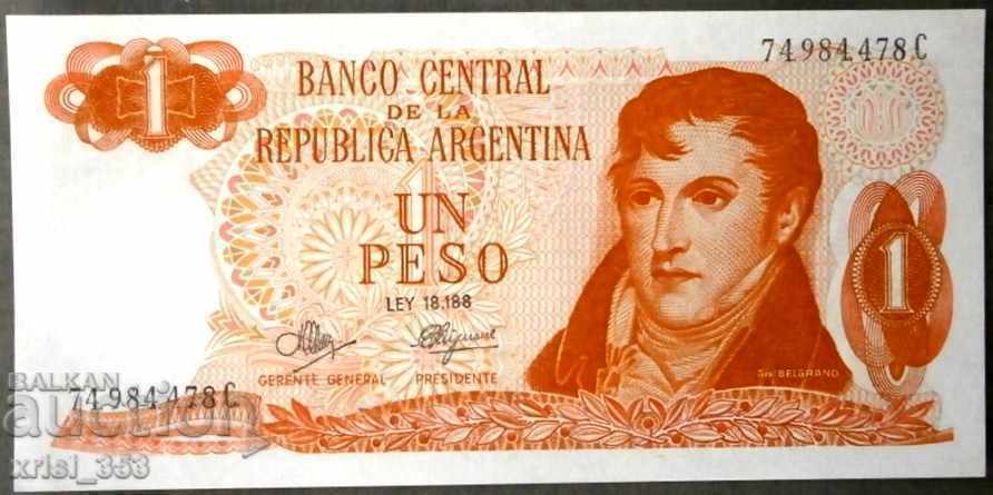 Argentina 1 peso 1970