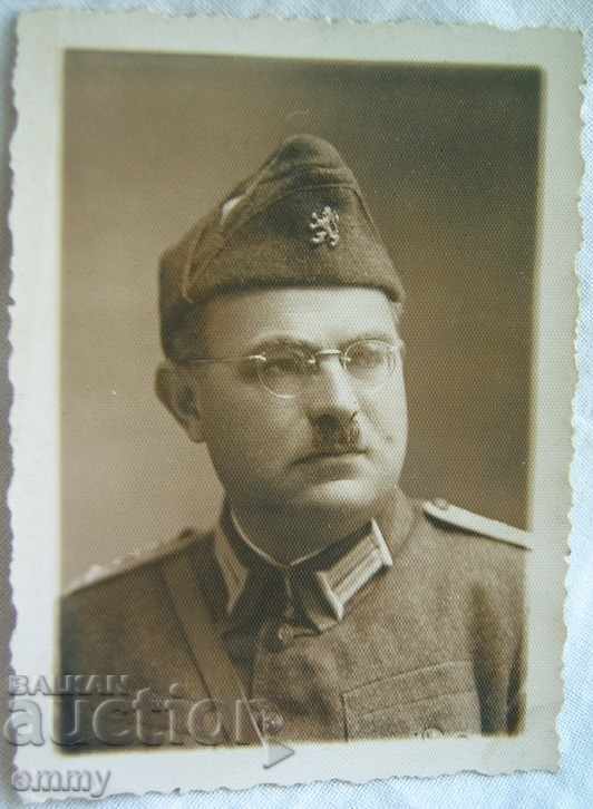 Παλιά φωτογραφία αξιωματικός στρατιώτης Βασίλειο της Βουλγαρίας