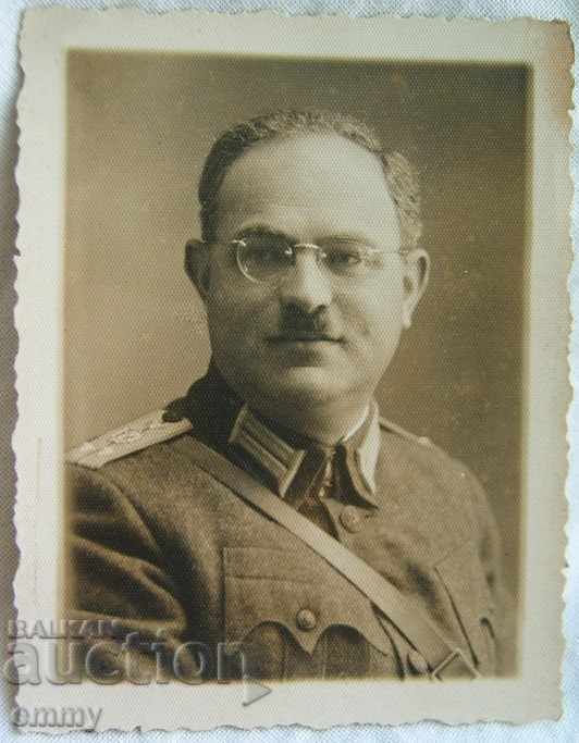 Παλιά φωτογραφία αξιωματικός στρατιώτης Βασίλειο της Βουλγαρίας