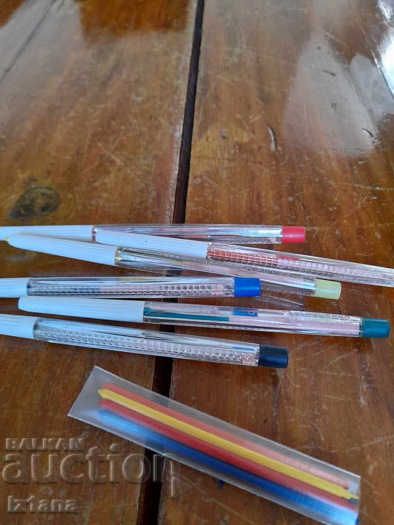 Old colored pencils Polymergraph - 5 Old colored pencils Polymergraph - 5