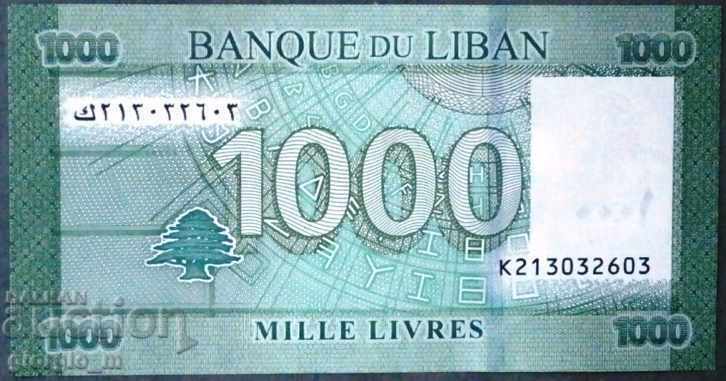 Λίβανος 1000 λίβρες 2016