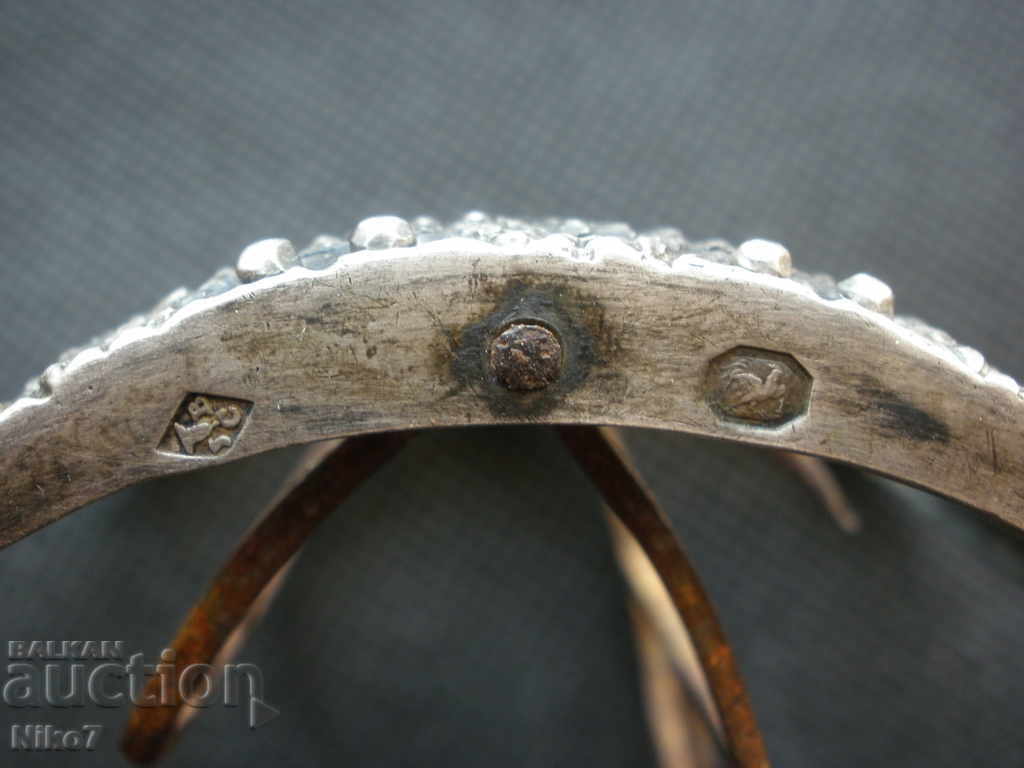 Δημοπρασία Αρχαία (1798-1809), ασημένια, γαλλική αγκράφα, πόρπη