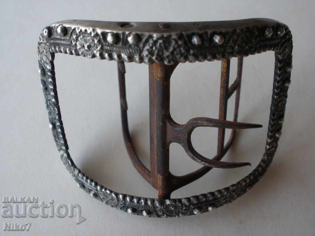 Αρχαία (1798-1809), ασημένια, γαλλική αγκράφα, πόρπη - 6