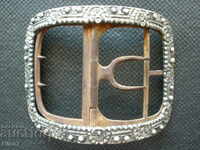 Antique {1798-1809}, silver, French buckle, buckle.