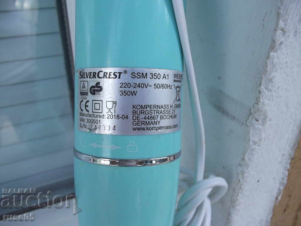 Auction  Blender "Silver Crest - SSM 350 A1" working