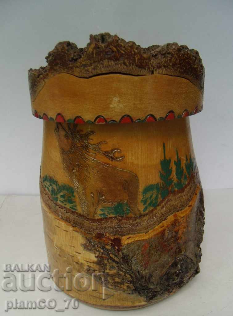 № * 5478 old wooden mug with price 15.00 BGN | € 7.67 № * 5478 old wooden mug with price 15.00 BGN | € 7.67