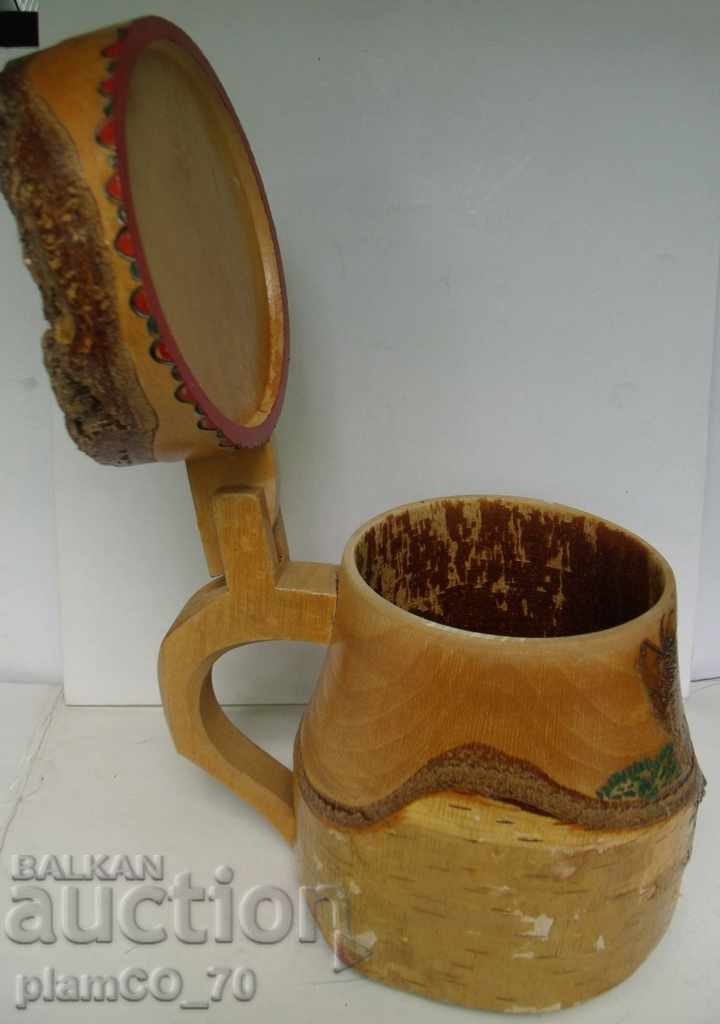 Auction № * 5478 old wooden mug Auction № * 5478 old wooden mug