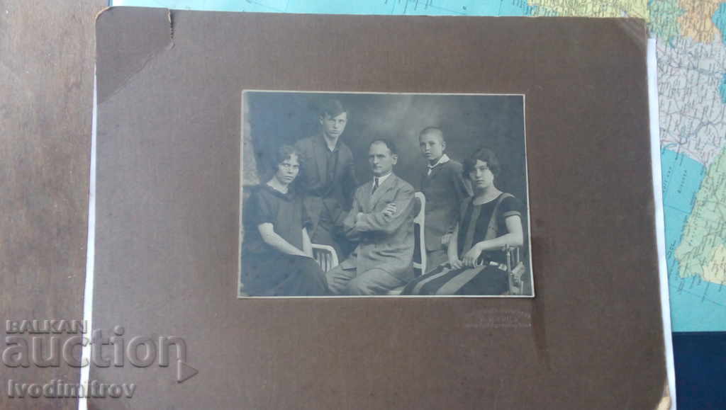 Foto Sofia Toată familia 1926 Carton