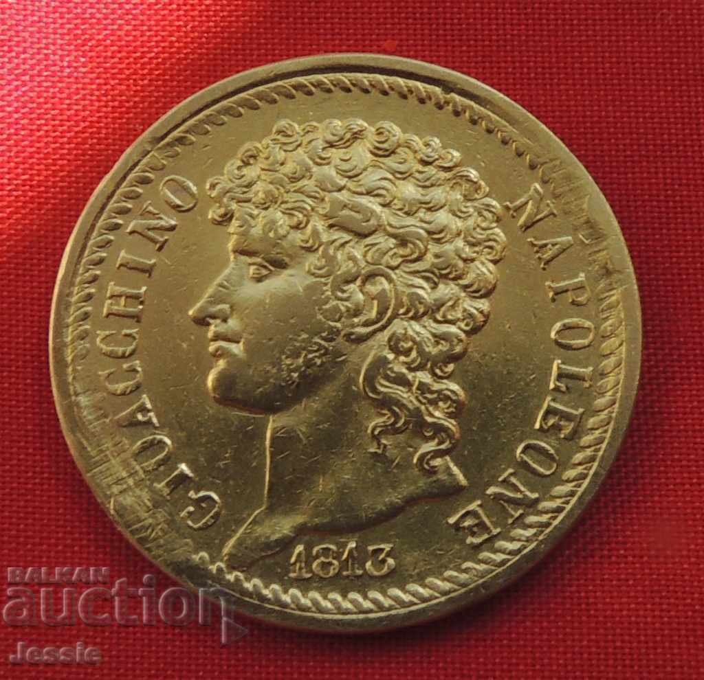 40 Lire 1813 Italy Gioacchino Napoleone ( gold ) RARE with price 3659.90 BGN | € 1871.28 40 Lire 1813 Italy Gioacchino Napoleone ( gold ) RARE with price 3659.90 BGN | € 1871.28
