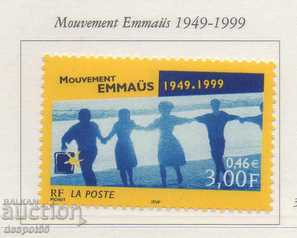 1999. Франция. 50-годишнината на движението Емаус.