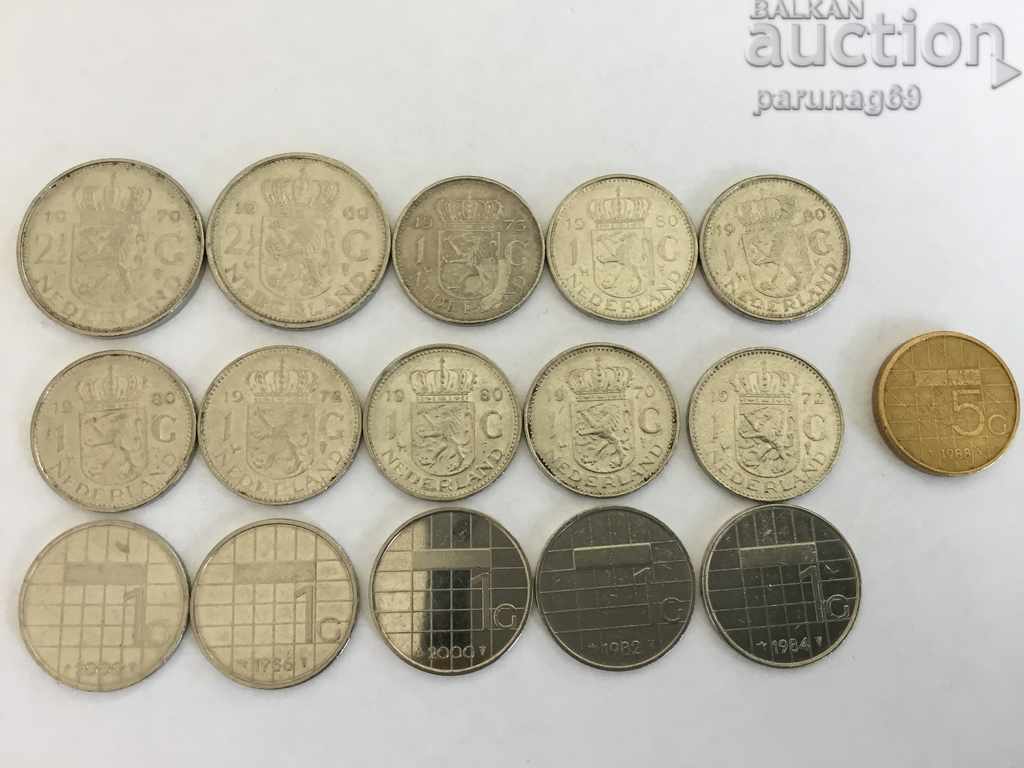 Нидерландия Лот 16 монети БЗЦ !  (L.25)