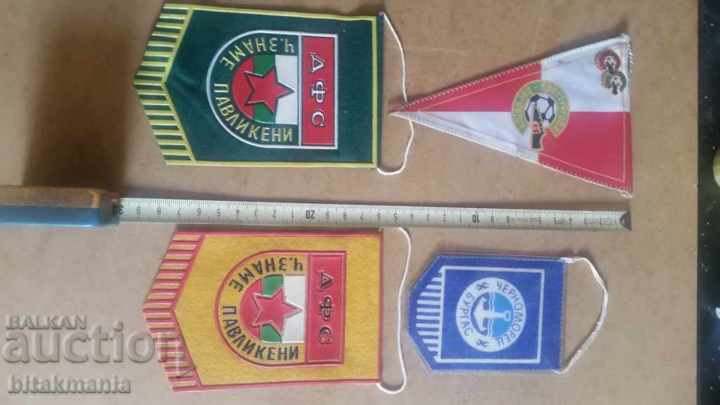 Lot of football flags