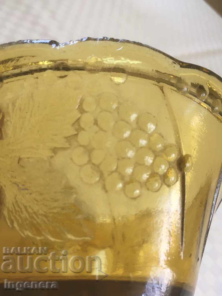 BONBONIERA FRUCTIER GLASS RELIEF THICK NUT - 6