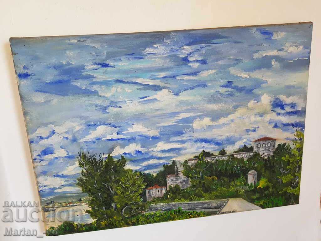 Oil painting canvas "Fortress Baba Vida" signed with price 50.00 BGN | € 25.56 Oil painting canvas "Fortress Baba Vida" signed with price 50.00 BGN | € 25.56