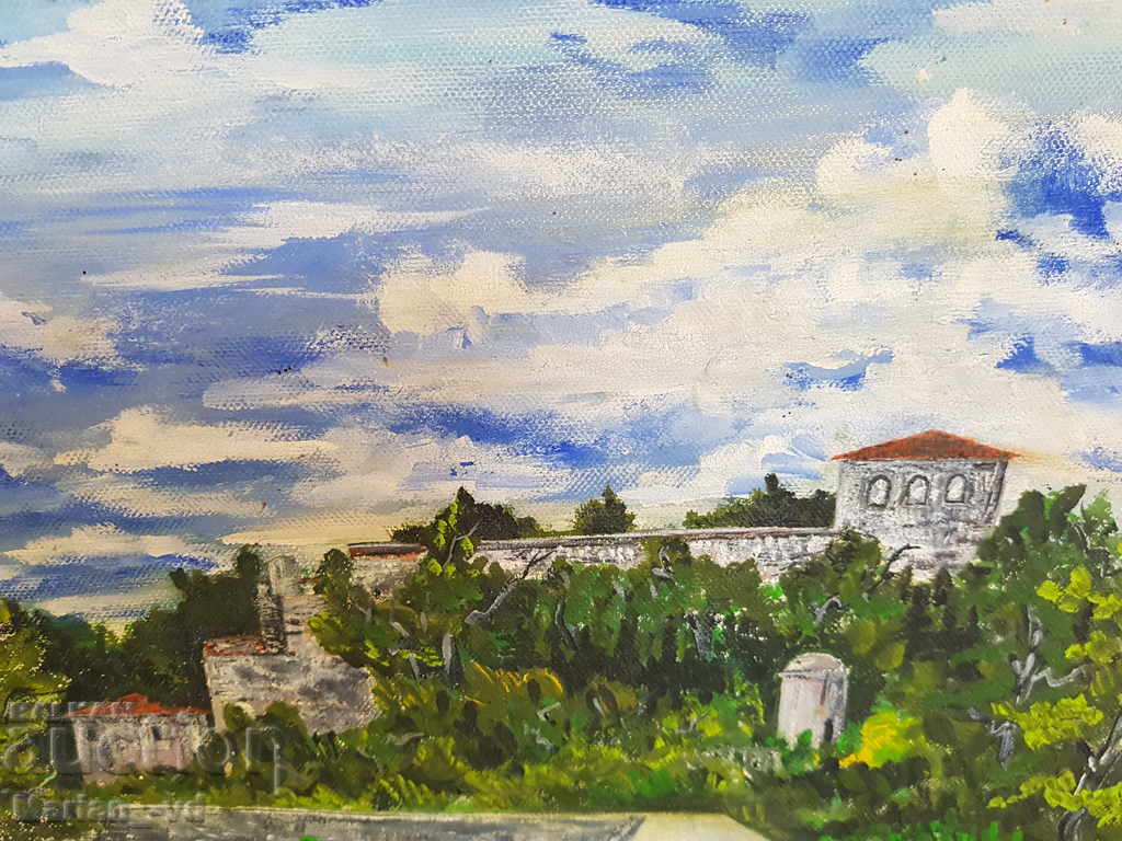 Oil painting canvas "Fortress Baba Vida" signed - 7 Oil painting canvas "Fortress Baba Vida" signed - 7