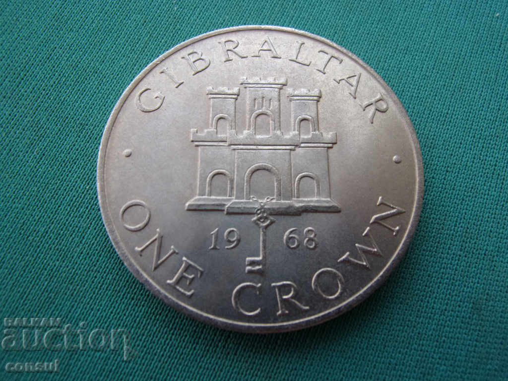 Gibraltar 1 Krona 1968 UNC Rare
