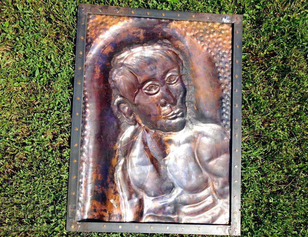 Delivery of Forged copper painting, portrait 2 kg. Delivery of Forged copper painting, portrait 2 kg.