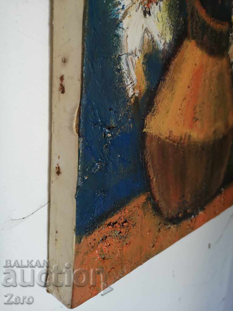 Auction  Dimitar Manolov Still Life Oil on Canvas Signed