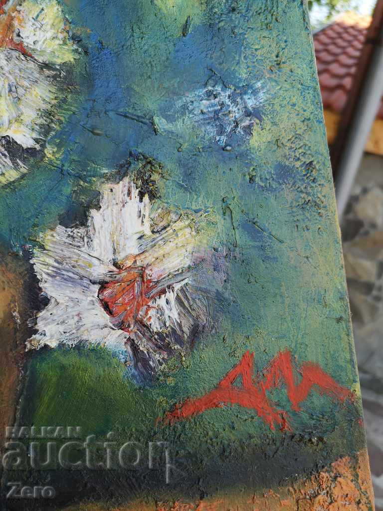 Dimitar Manolov Still Life Oil on Canvas Signed - 7