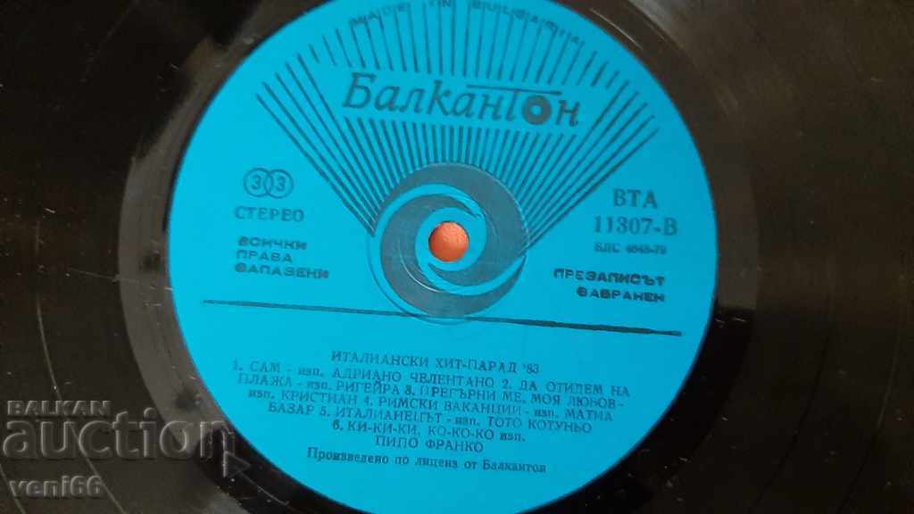 Auction  WTA 11307 Italian hit parade 83