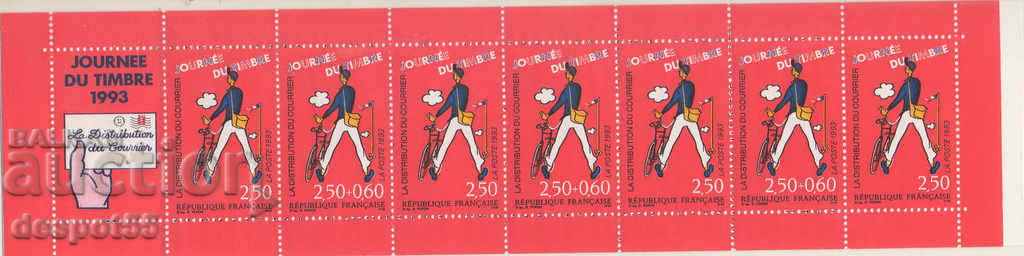 1993. Franța. Ziua timbrului poștal. Carnet.