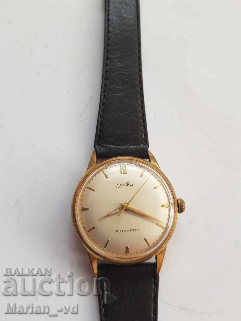 Аукцион Мъжки позлатен часовник ZENTRA AUTOMATIC 25 jewels Аукцион Мъжки позлатен часовник ZENTRA AUTOMATIC 25 jewels