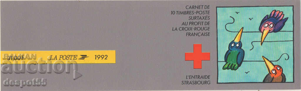 1992. France. Red Cross. Carnet. with price 12.50 BGN | € 6.39 1992. France. Red Cross. Carnet. with price 12.50 BGN | € 6.39