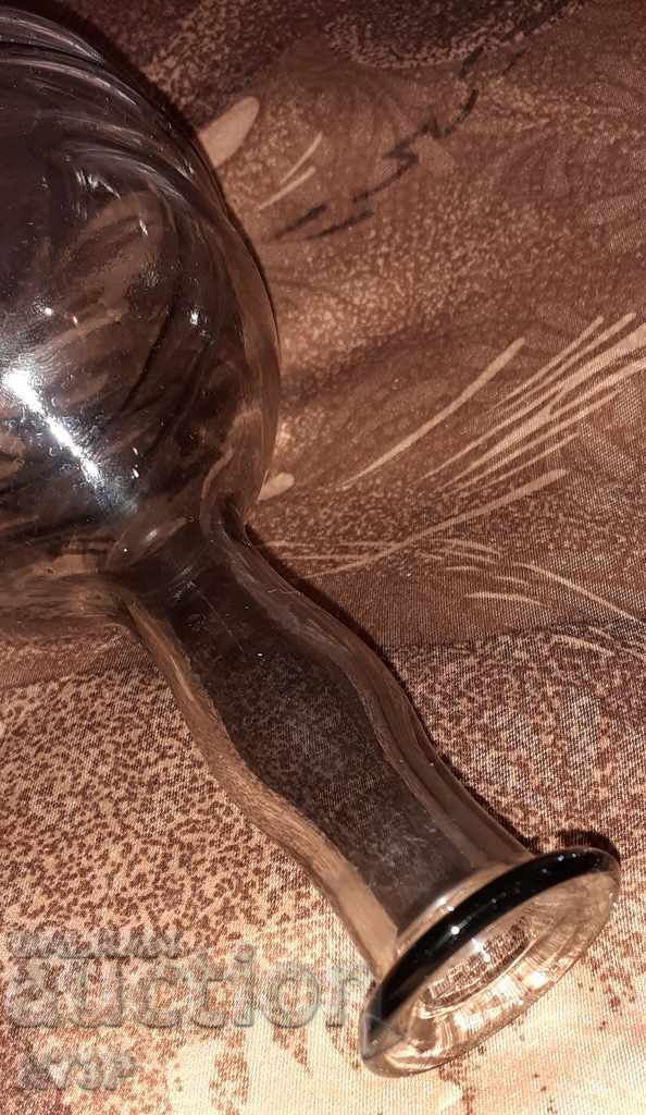 VAZĂ. STICLA. FĂCUT DE MÂNĂ. - 7