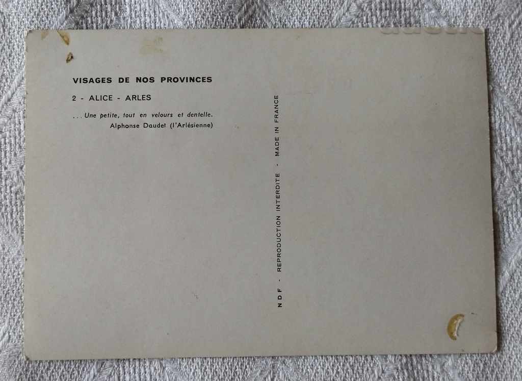 ARLEZIAN ALICE FRANCE P.K. 196 ... with price 2.00 BGN | € 1.02 ARLEZIAN ALICE FRANCE P.K. 196 ... with price 2.00 BGN | € 1.02