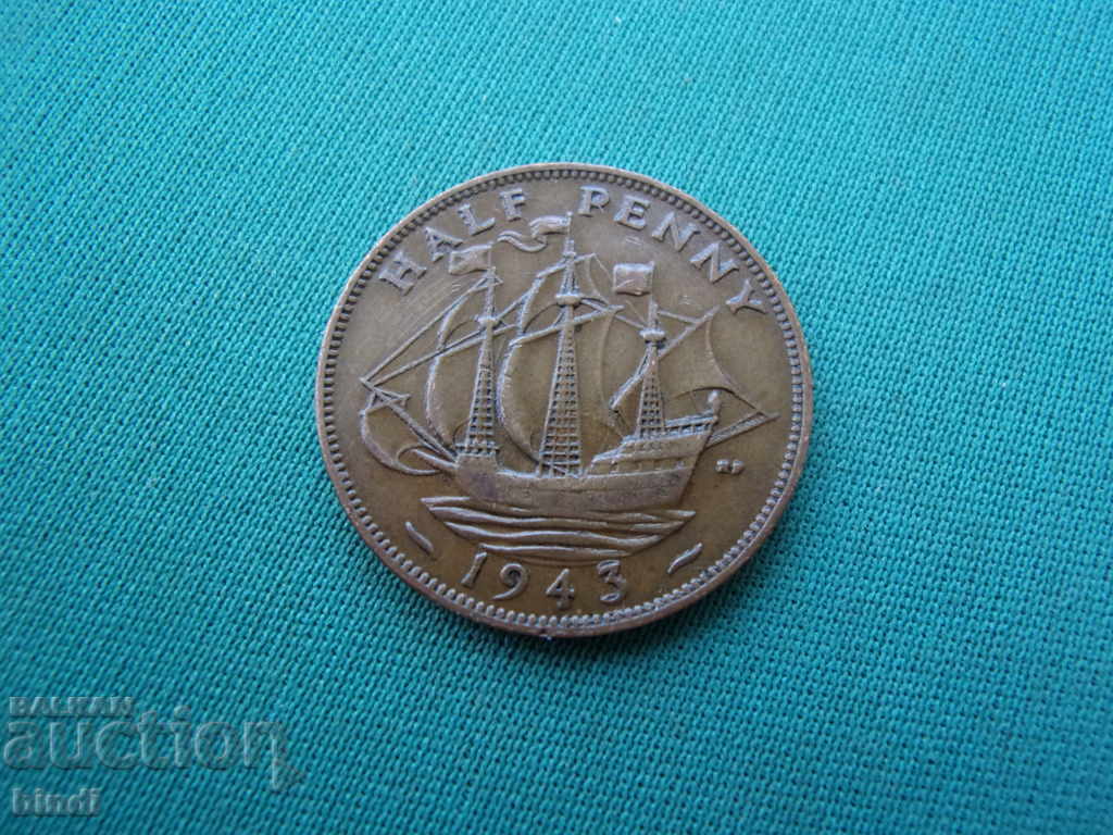 England ½ Penny 1943