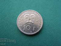 Polinezia 10 franci 1967