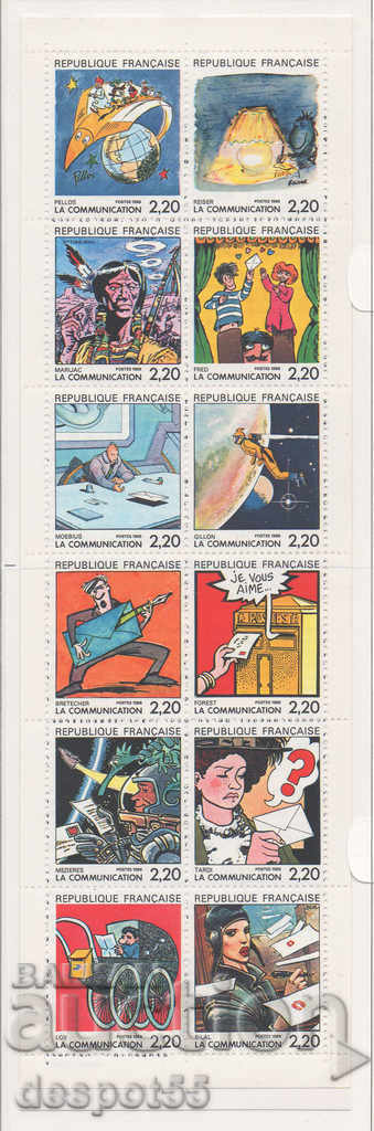 1988. Γαλλία. Επικοινωνίες - κόμικς. Δελτίο