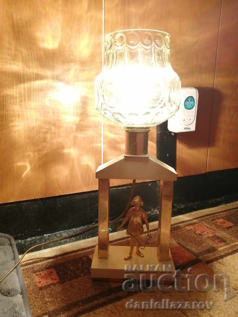 Стара Рядка ЛАМПА Момиченце Скача на Въже, Месинг - 6 Стара Рядка ЛАМПА Момиченце Скача на Въже, Месинг - 6