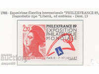 1988. Franța. „Philexfrance 89” - Expoziție internațională.
