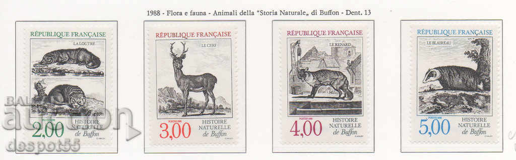 1988. Франция. Животни.