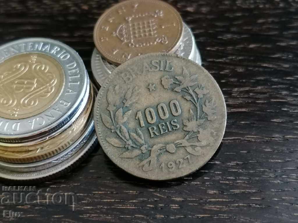 Monedă - Brazilia - 1000 zbor 1927