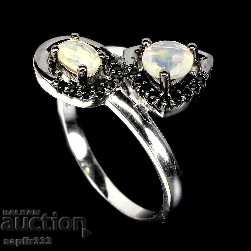 LUXURY ELEGANT RING FIRE OPALS AND SPINEL with price 163.00 BGN | € 83.34 LUXURY ELEGANT RING FIRE OPALS AND SPINEL with price 163.00 BGN | € 83.34